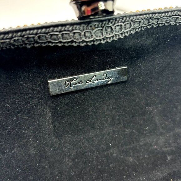 Kate Landry Jeweled Encrusted Animal Print Clutch Purse Chain Womens Designer - Picture 10 of 10